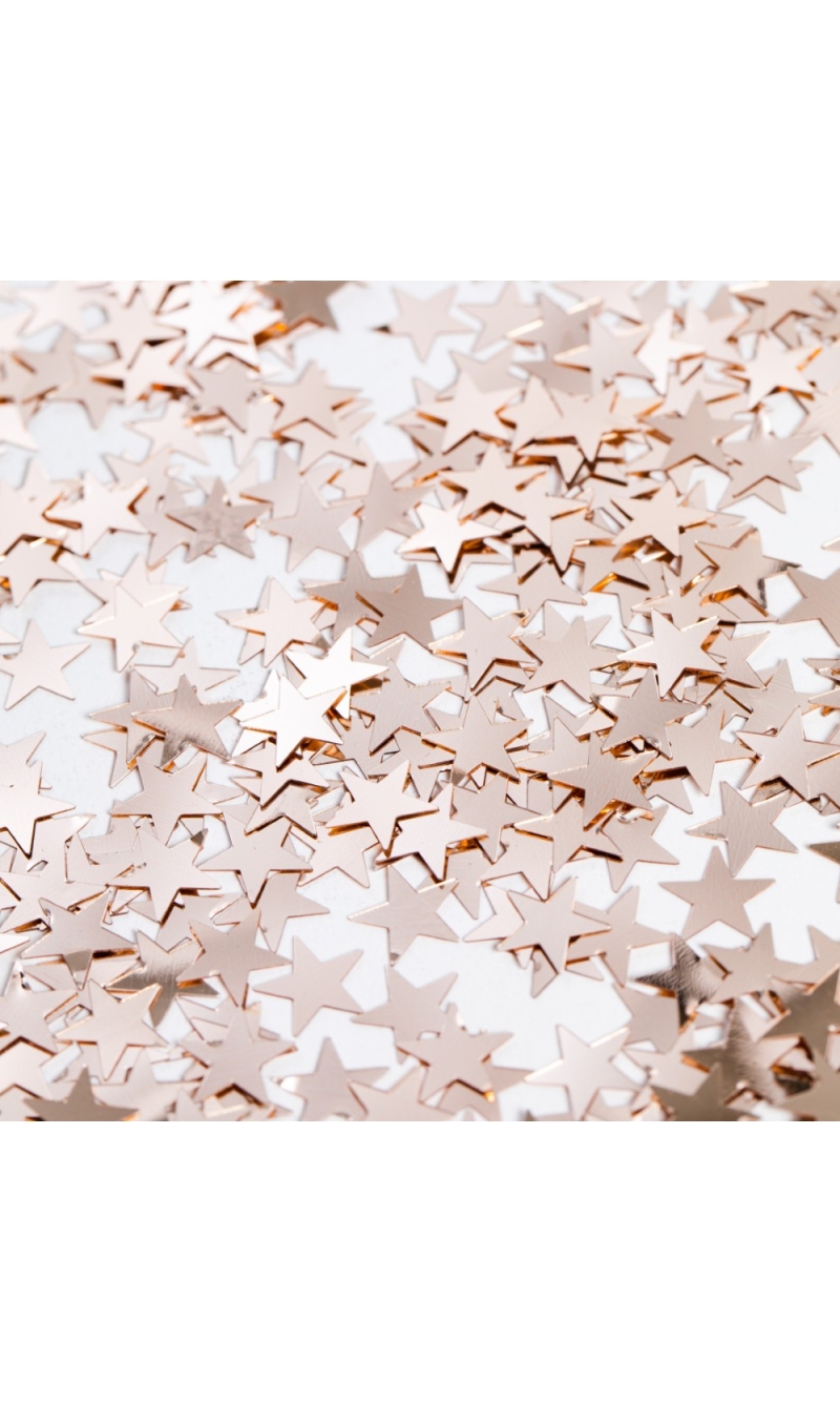 Table Confetti Rose Gold Stars - 14g