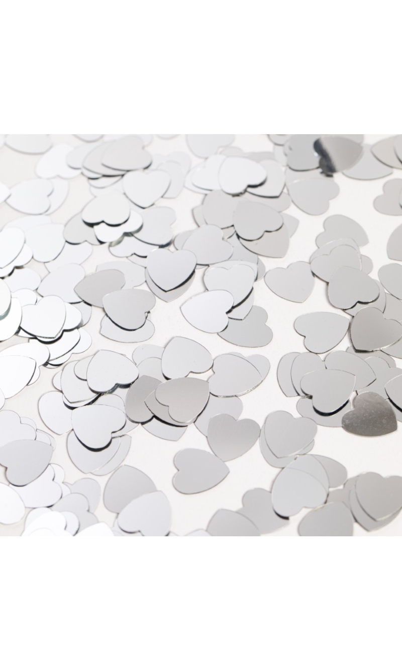 Table Confetti Silver Hearts - 14g