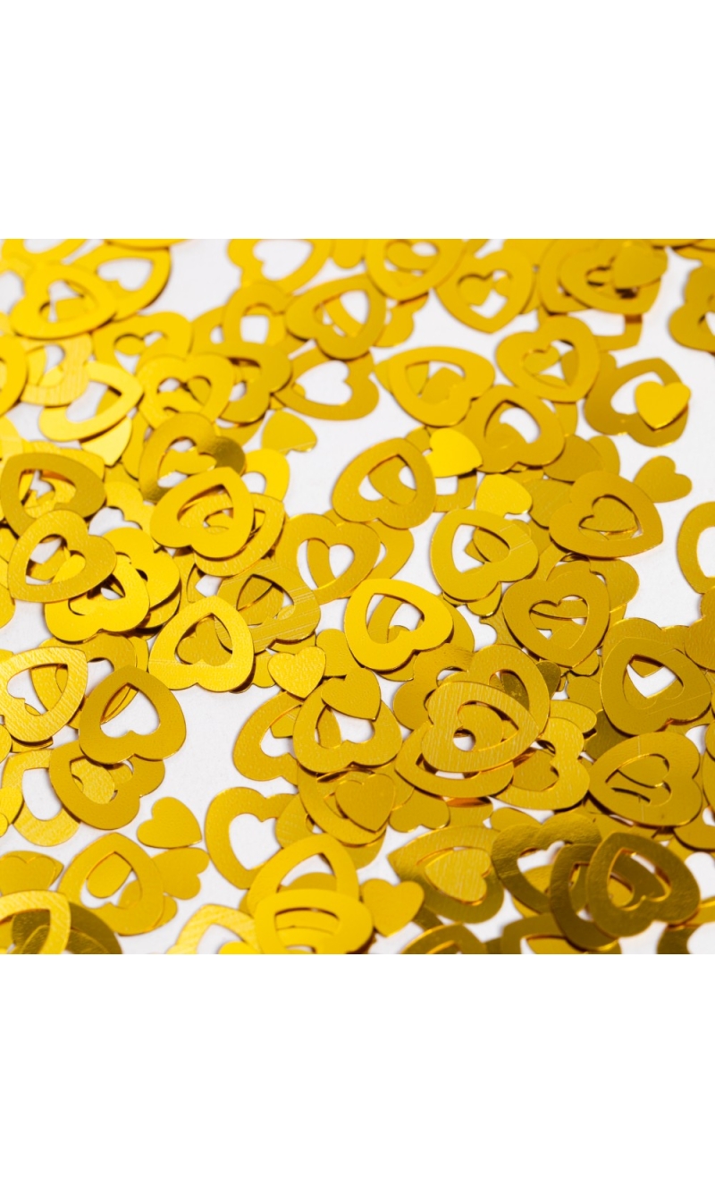 Table Confetti Gold Open Hearts - 14g