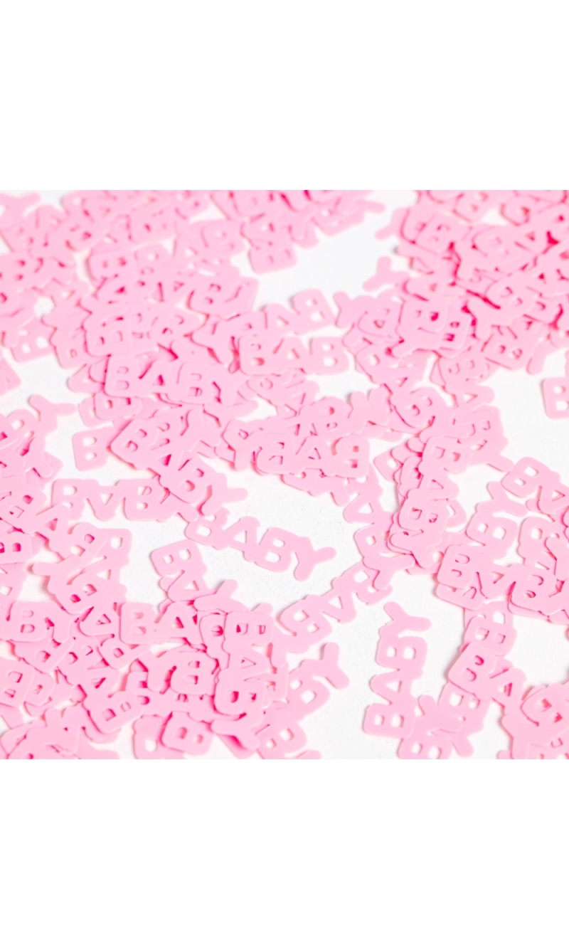 Table Confetti Pink Text Baby - 14g