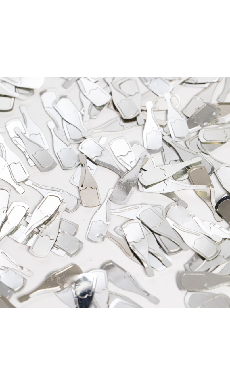 Table Confetti Silver Champagne Bottle - 14g