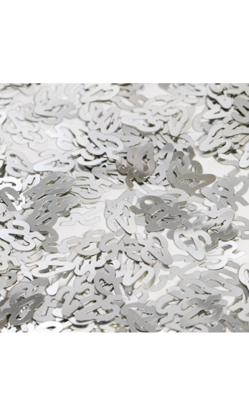 Table Confetti Silver Number 25 - 14g