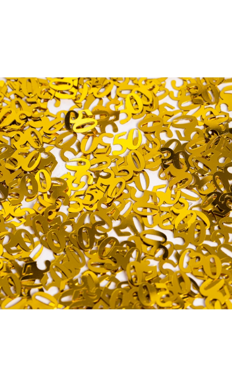 Table Confetti Gold Number 50 - 14g