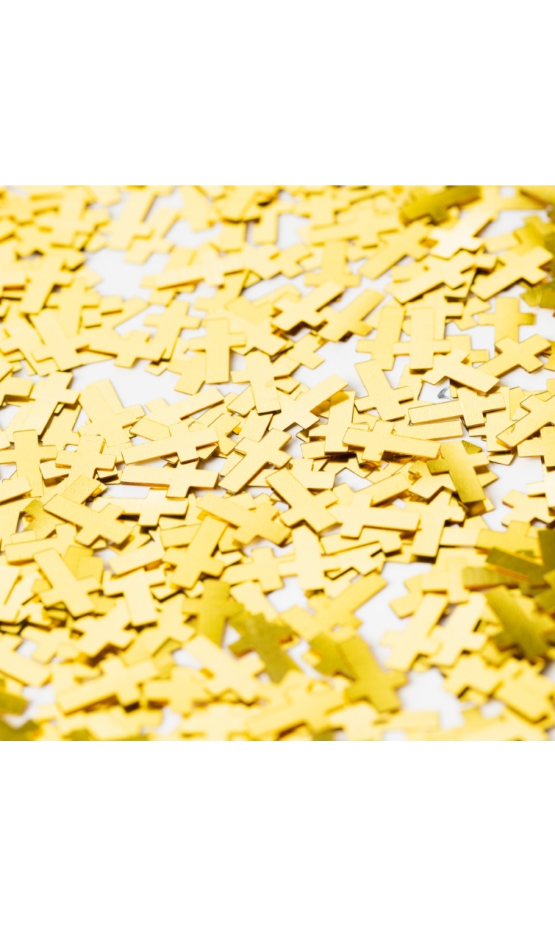 Table Confetti Cross Gold  - 14g