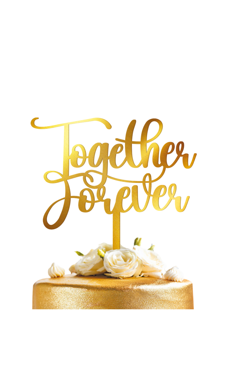 Together Forever Cake Topper Acrylic