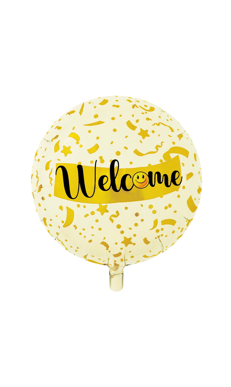 Foil Balloon 18 Inch Round - Welcome