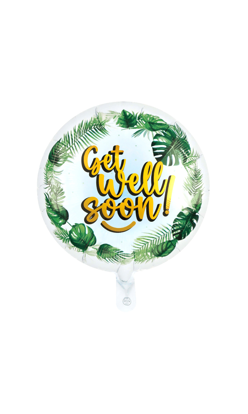 Foil Balloon 18 Inch Round - Get Well Soon