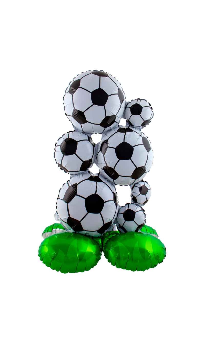 Standing Foil Balloon - Footballs - 53 x 77cm
