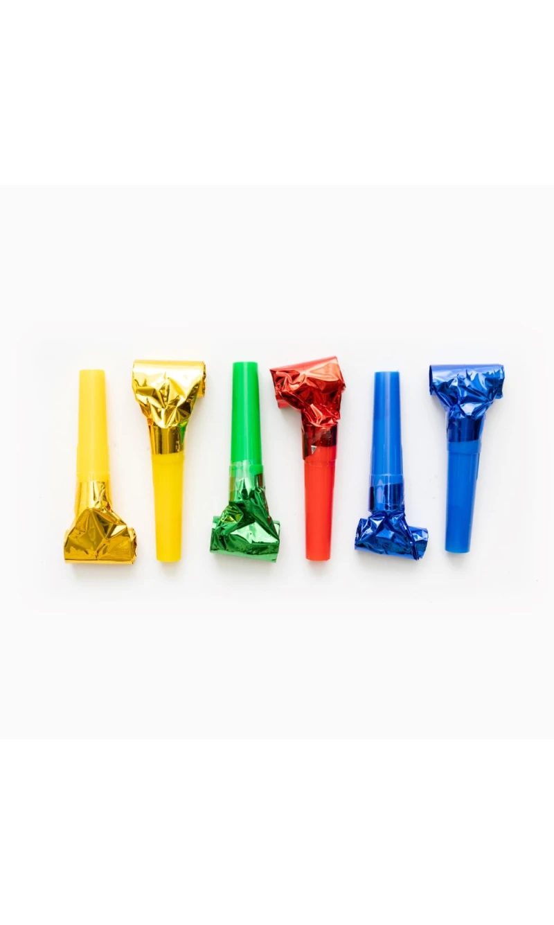 Blow Outs Metallic Mixed - 6pcs