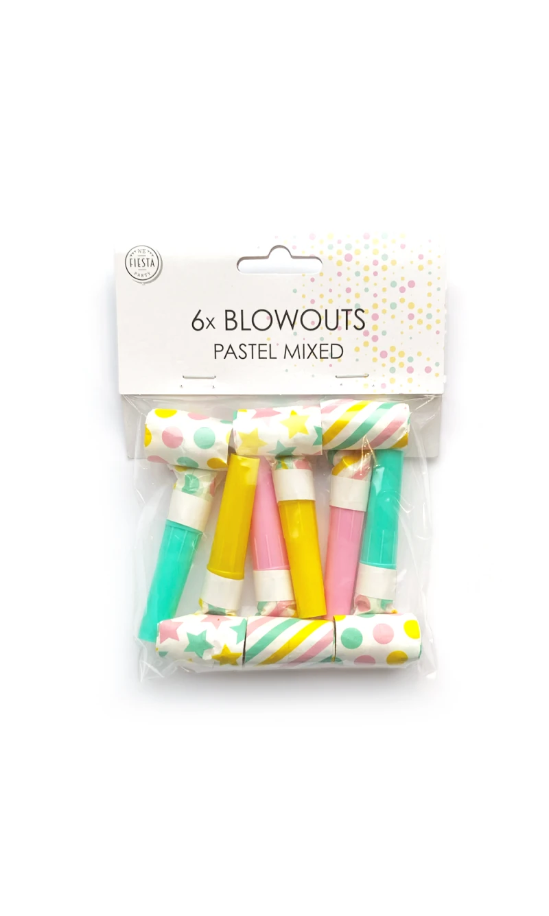Blow Outs Pastel - 6pcs