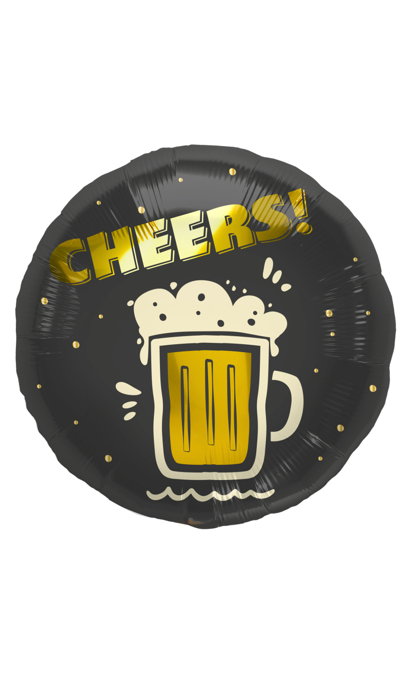 Foil Balloon Cheers Beer - 45cm