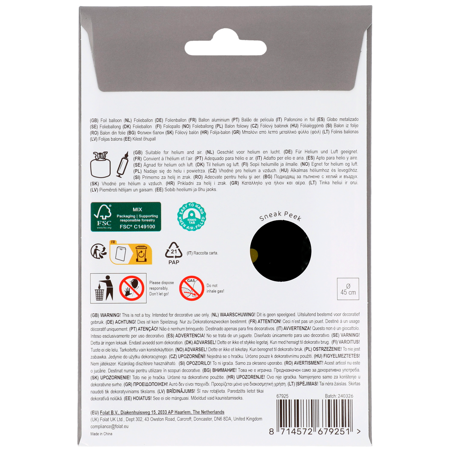 Foil Balloon Cheers Beer - 45cm - Image 3