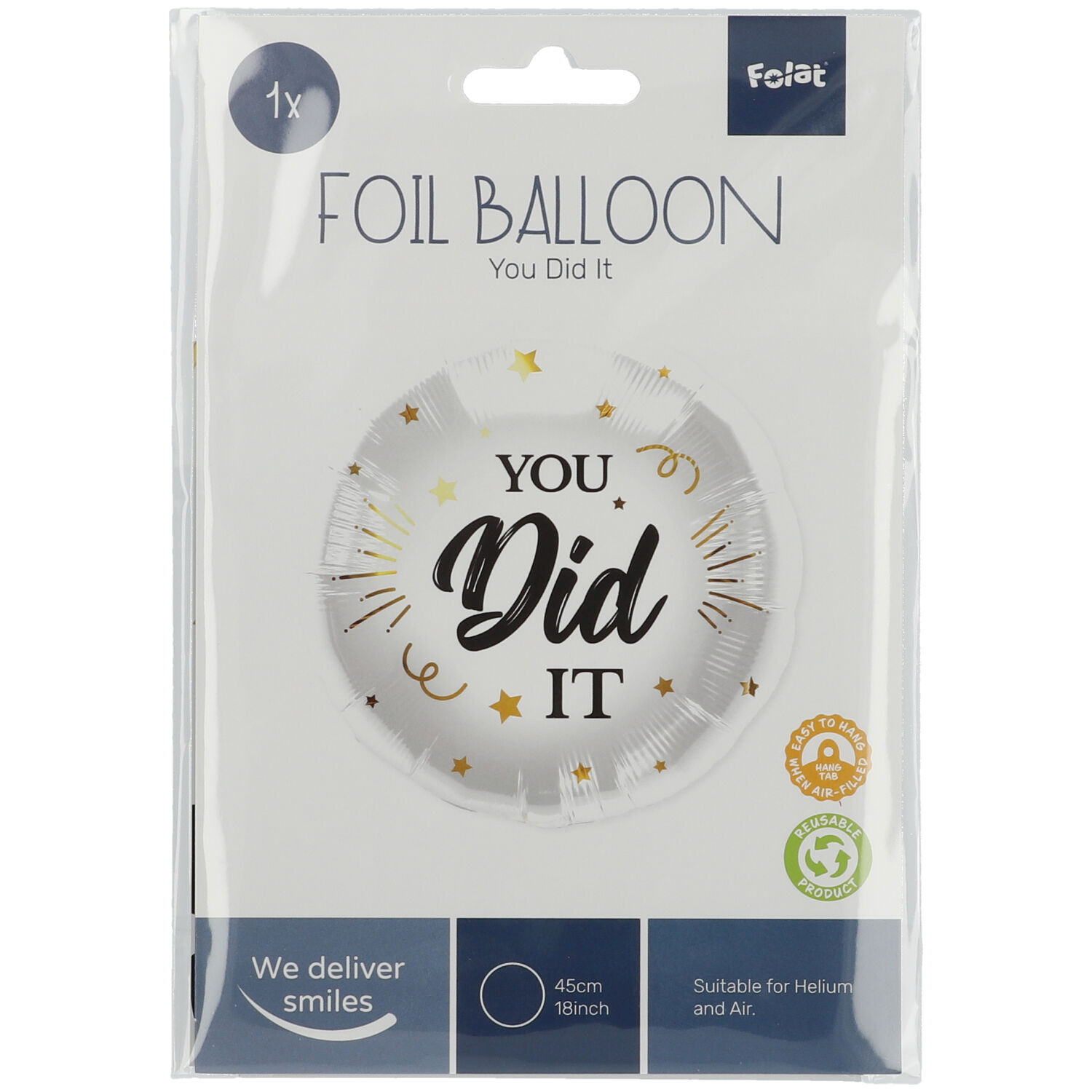 Foil Balloon You Did It - 45cm - Image 4