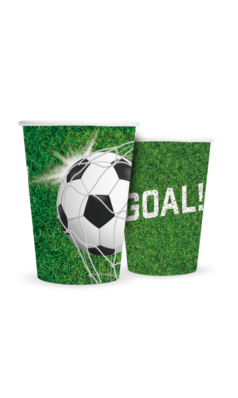 Football Soccer FSC Paper Cups 210ml - 8pcs