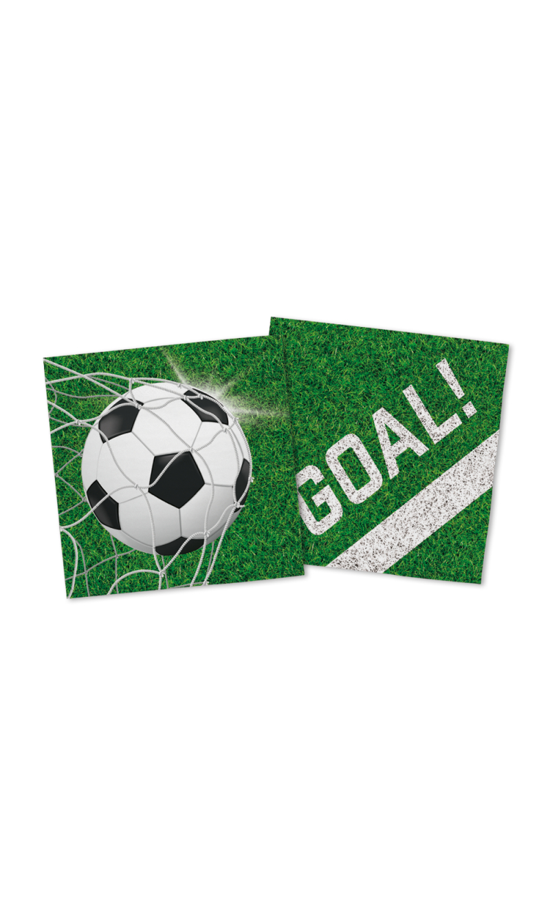 Football Soccer Paper Napkins 3-Ply - 20pcs