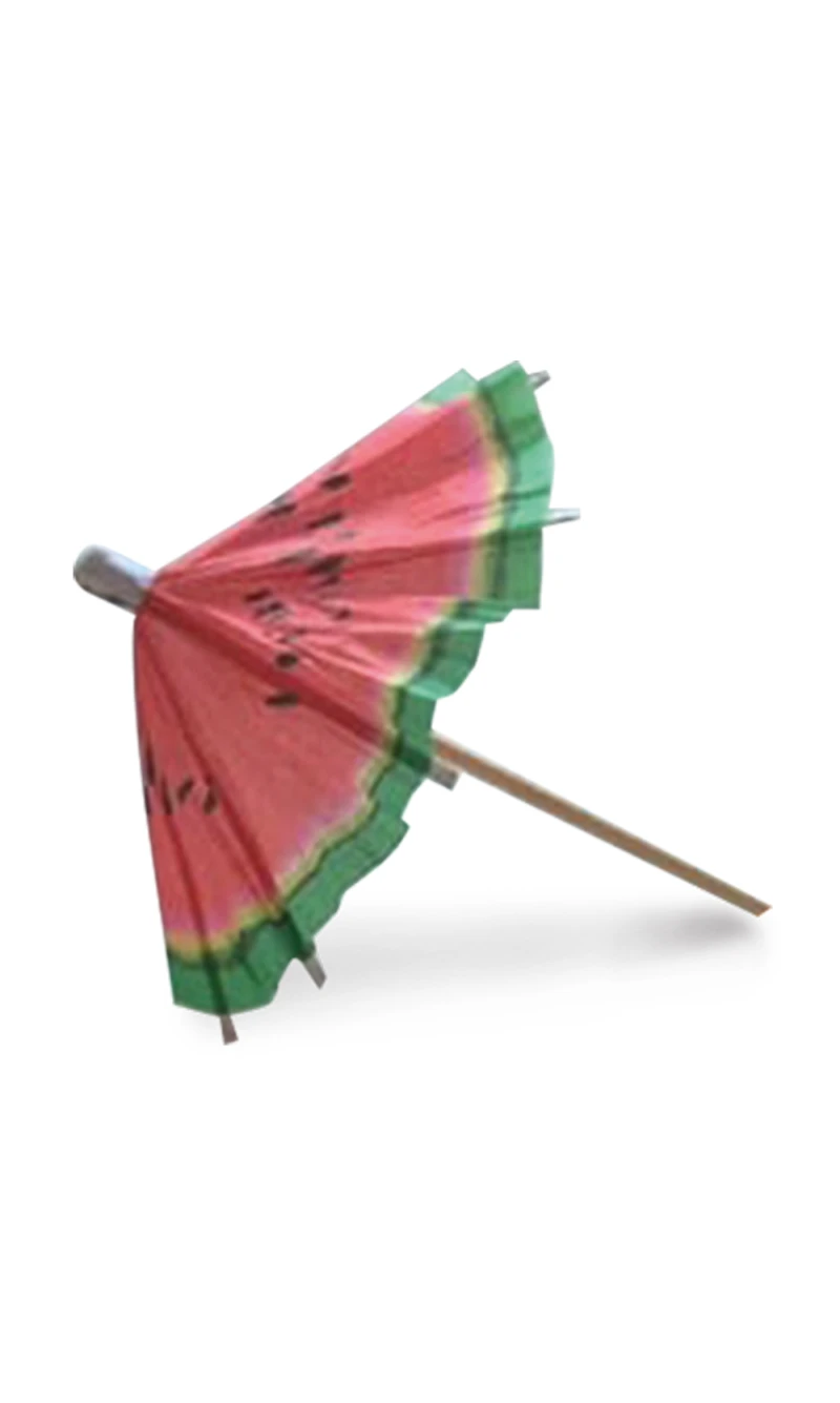 Hawaiian Aloha Paper Parasol Picks 8cm - 6pcs