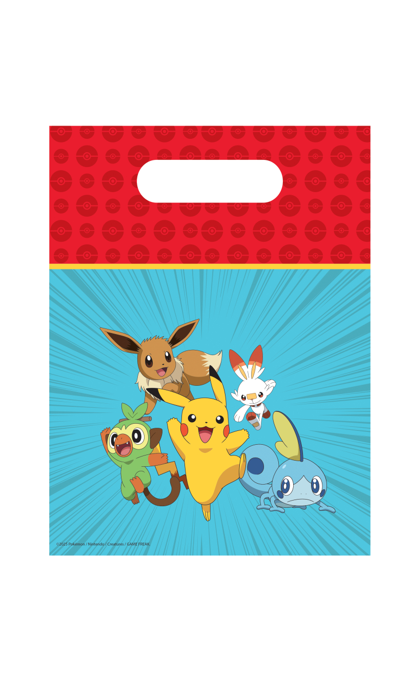 Pokemon Party Loot Bags - 6pk