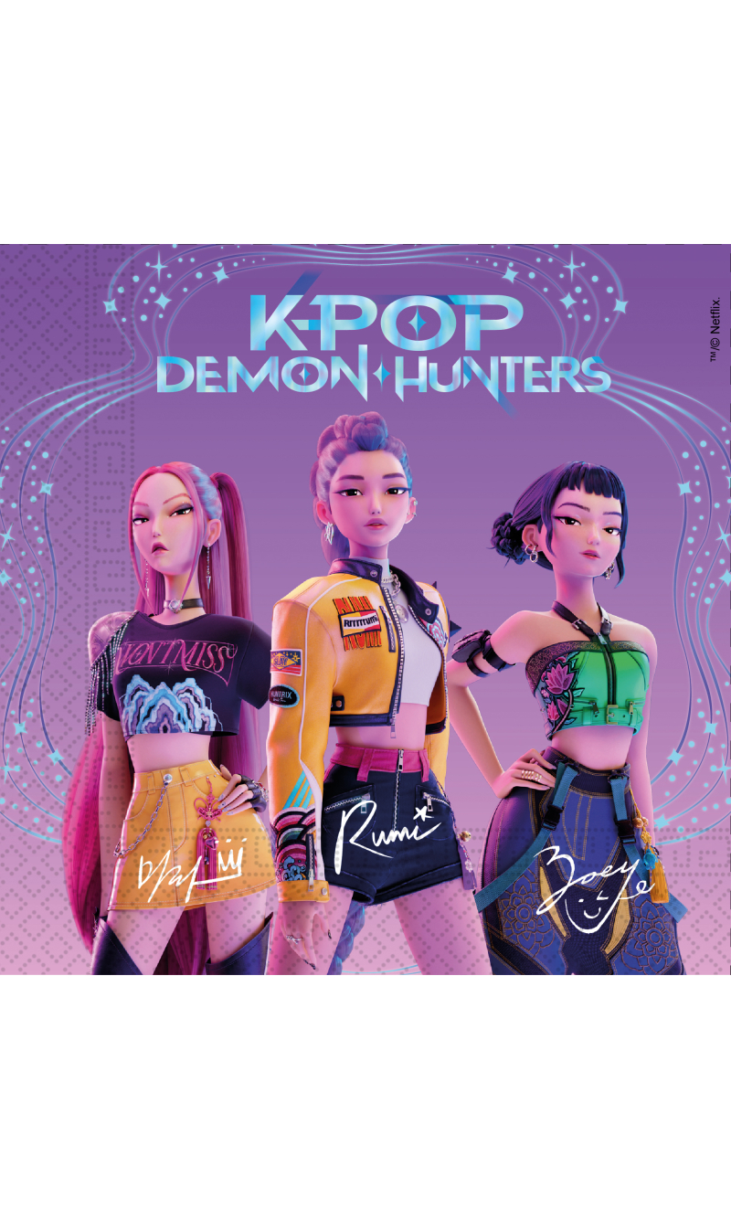 K-Pop Demon Hunters Napkins 33cm - 20pk