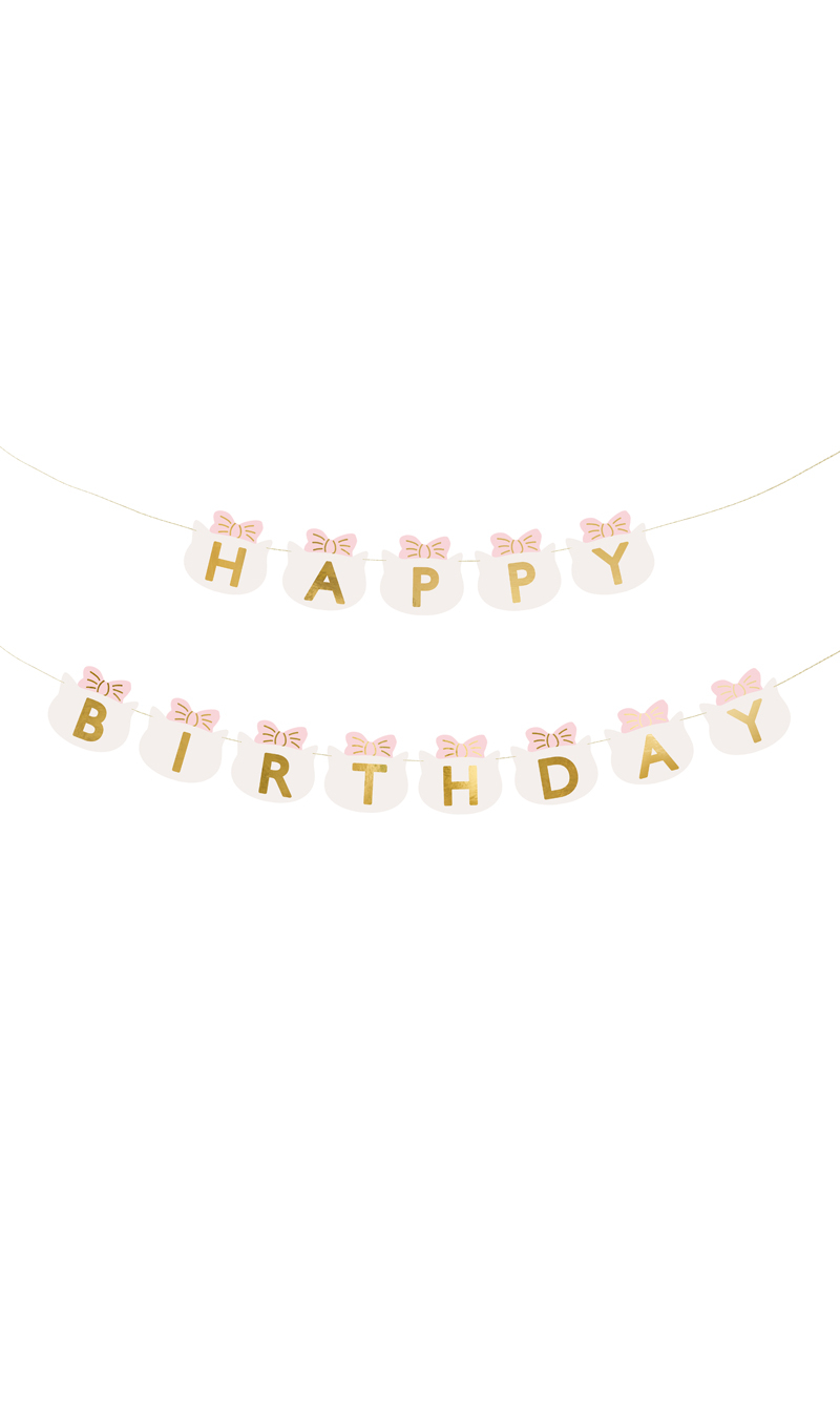 Banner Happy Birthday Cats 2.8 M Mix