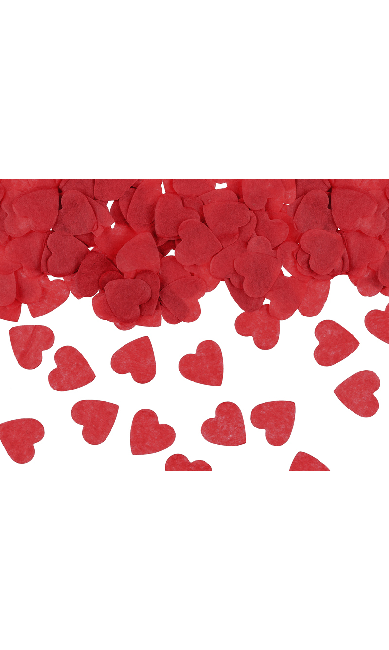 Confetti Hearts 16x16cm Red 15G