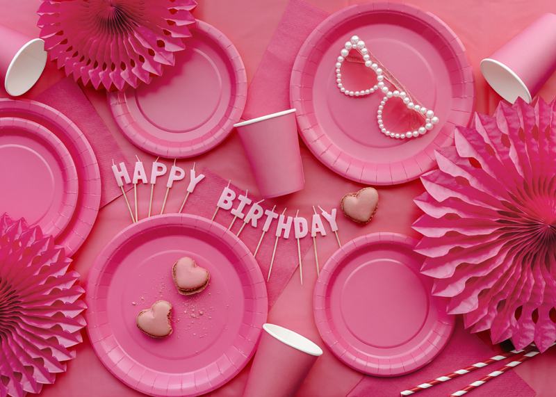 Paper Cups Dark Pink 250ml - 6pk - Image 2