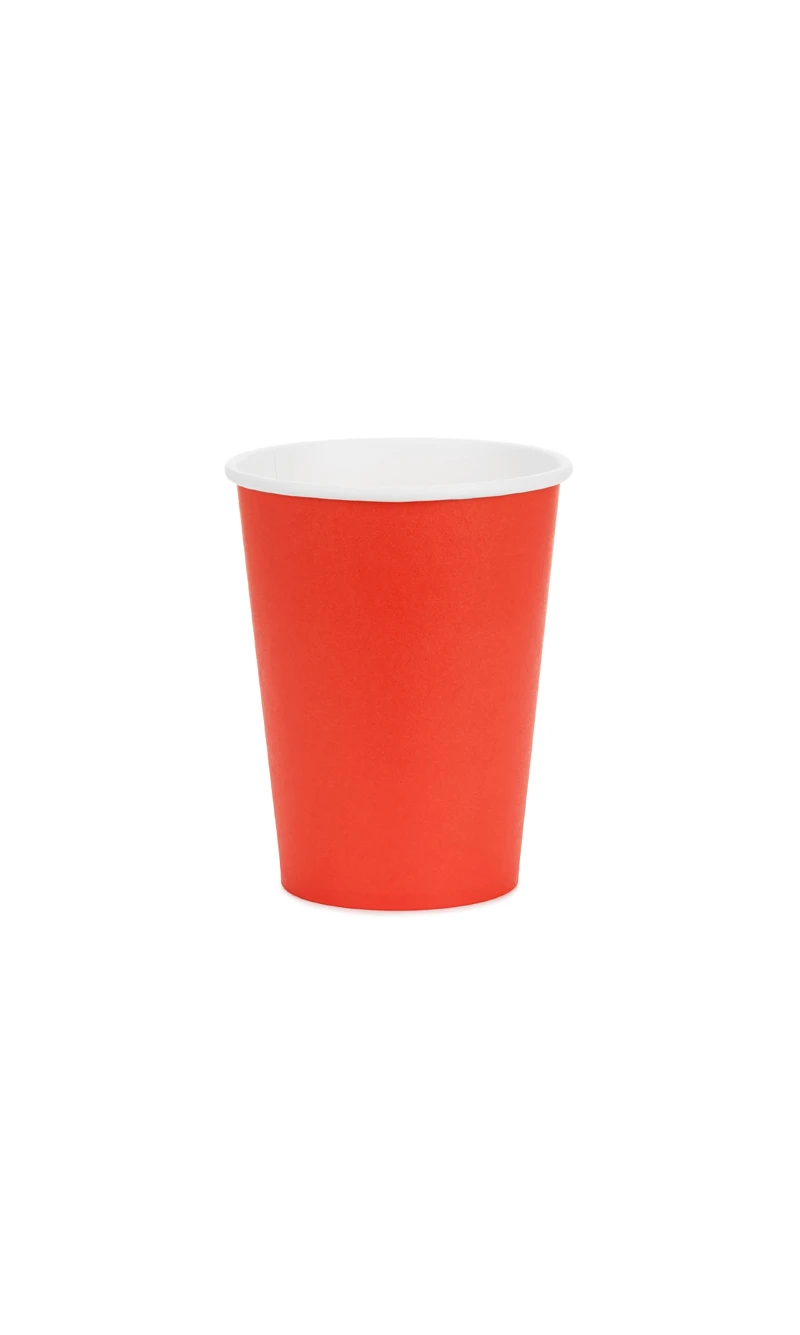 Paper Cups Red 250ml - 6pk