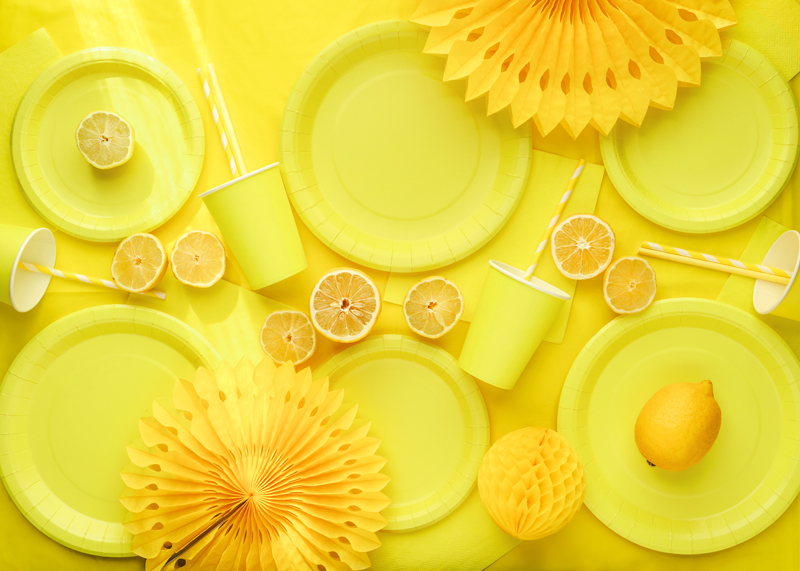 Paper Cups Yellow 250ml - 6pk - Image 2