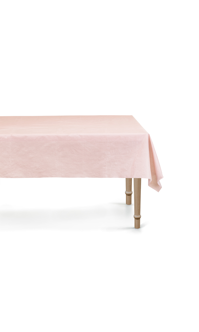 Disposable Tablecloth 180x120cm Light Pink