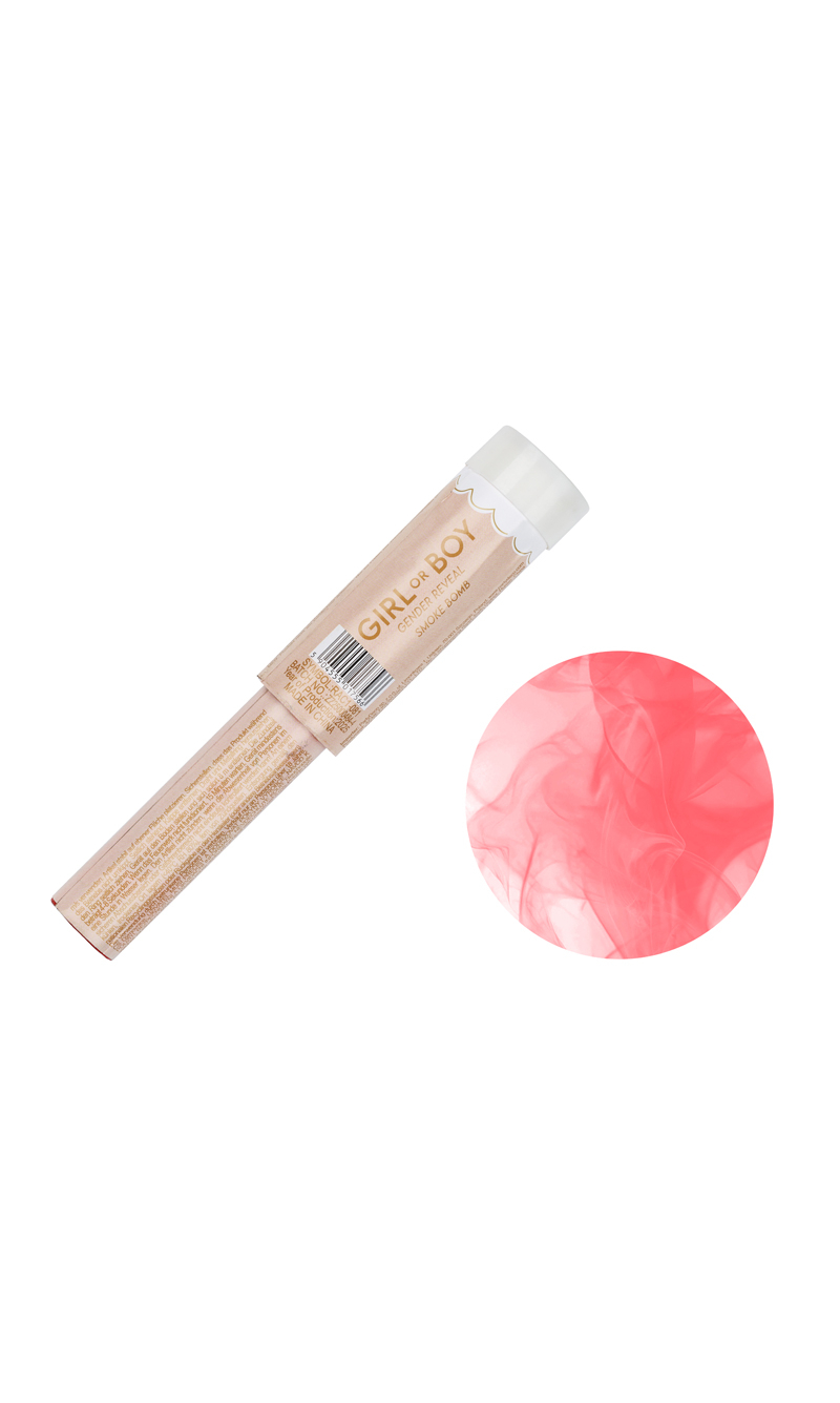 Color Smoke Bomb It's A Girl 22.5cm Pink - 5pk