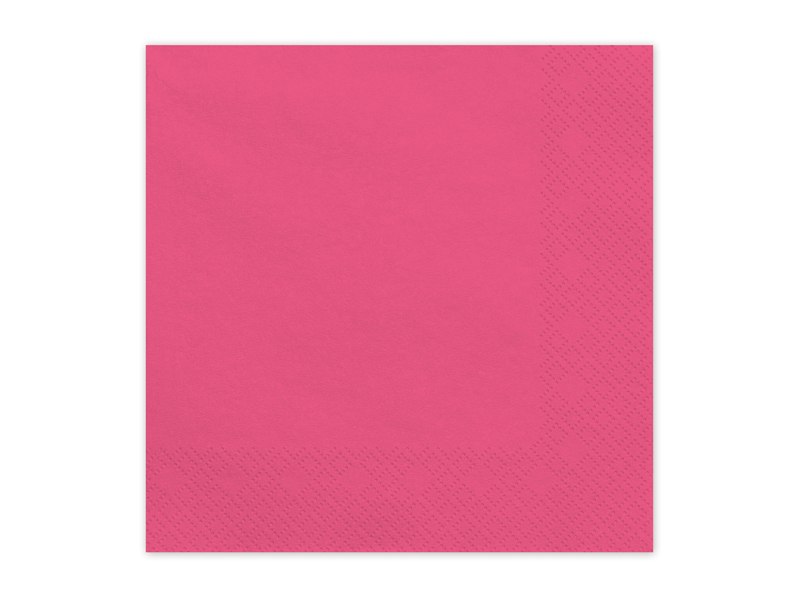 Paper Napkins Dark Pink 33x33cm - 20pk
