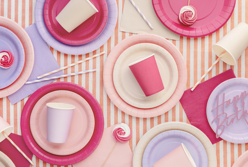 Paper Napkins Dark Pink 33x33cm - 20pk - Image 4