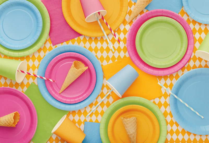 Paper Napkins Dark Pink 33x33cm - 20pk - Image 5