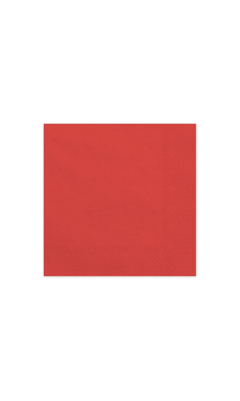 Paper Napkins Dark Red 33x33cm - 20pk