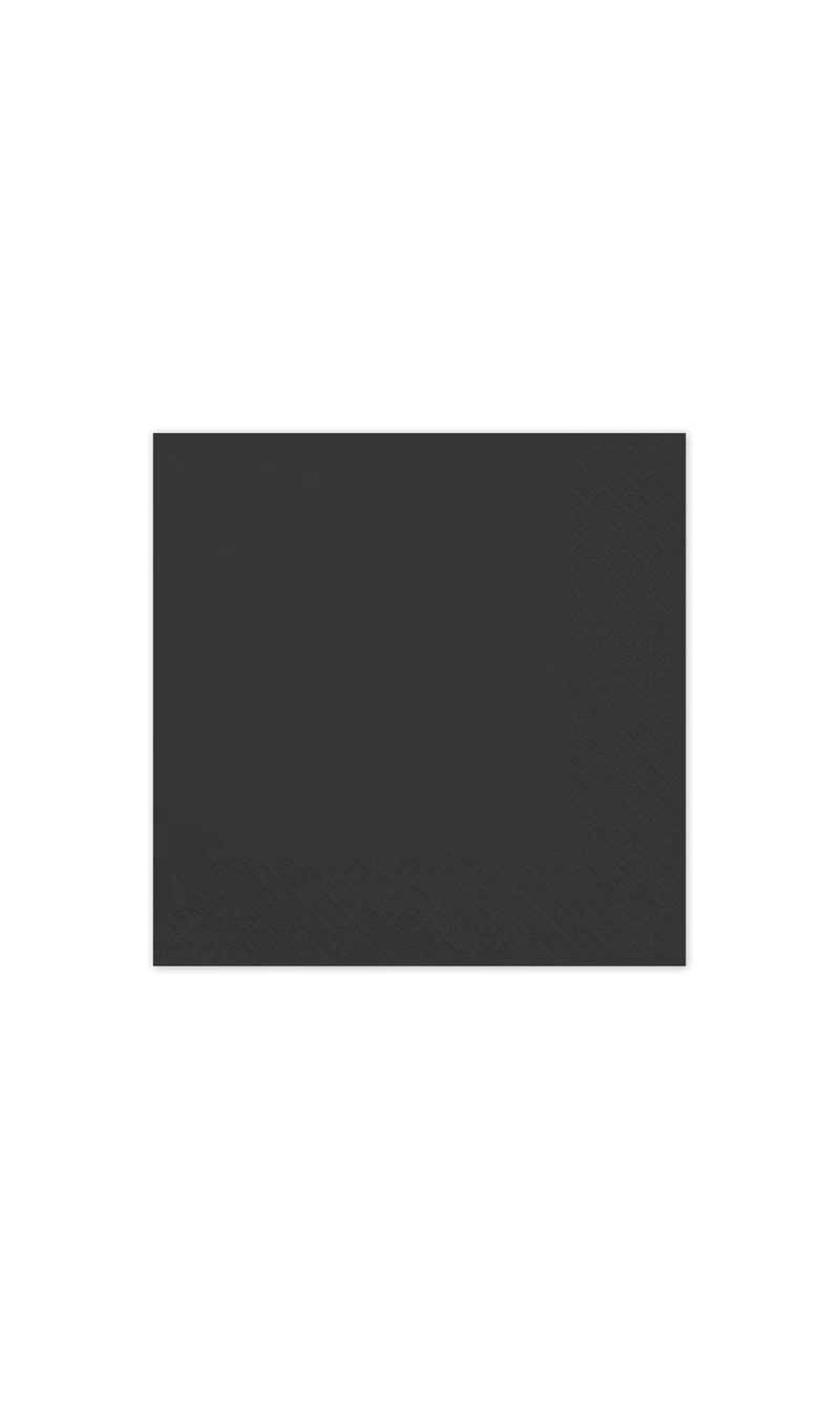 Paper Napkins Black 33x33cm - 20pk