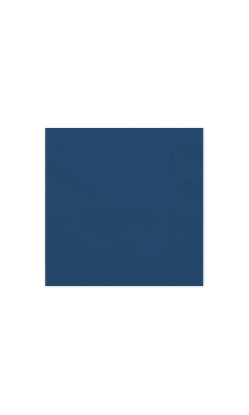 Paper Napkins Dark Blue 33x33cm - 20pk