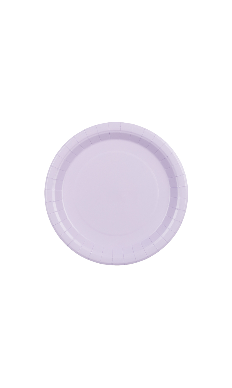 Paper Plates Lavender 23cm - 6pk