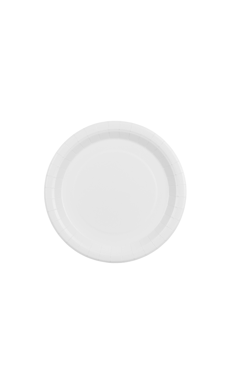 Paper Plates White 23cm - 6pk