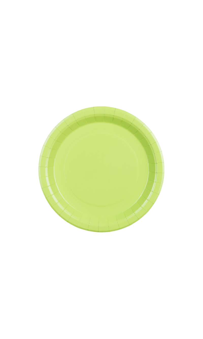 Paper Plates Light Green 23cm - 6pk