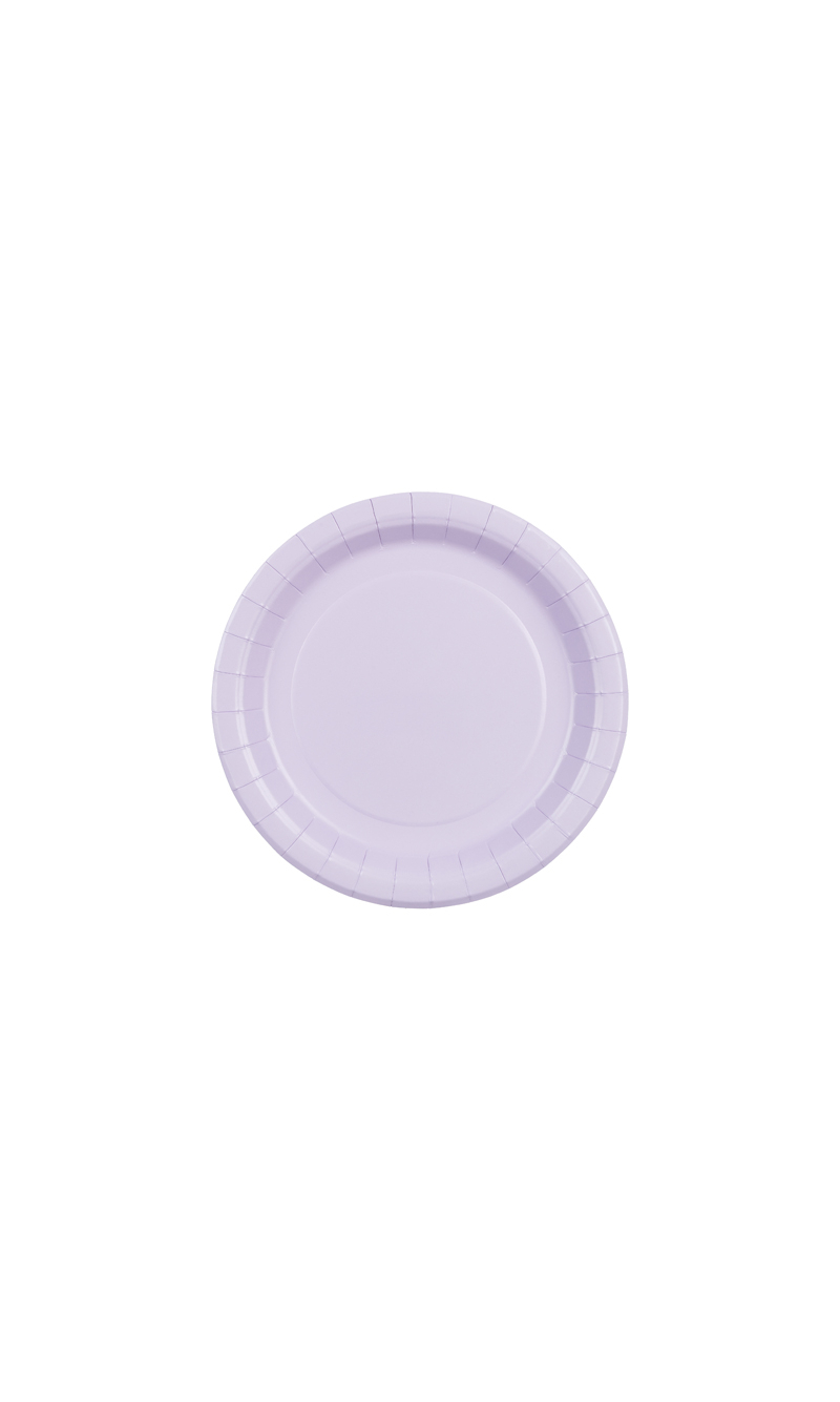 Paper Plates Lavender 18cm - 6pk