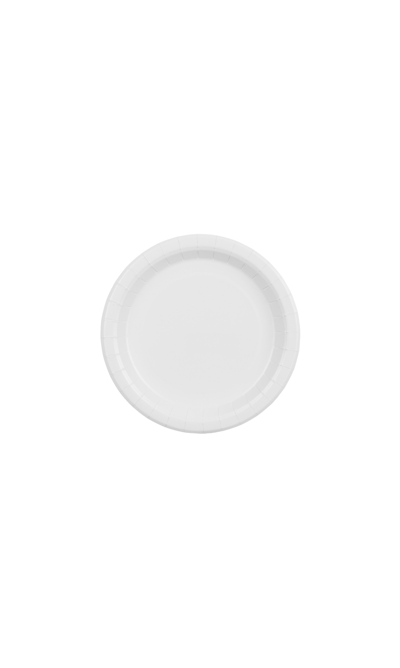 Paper Plates White 18cm - 6pk