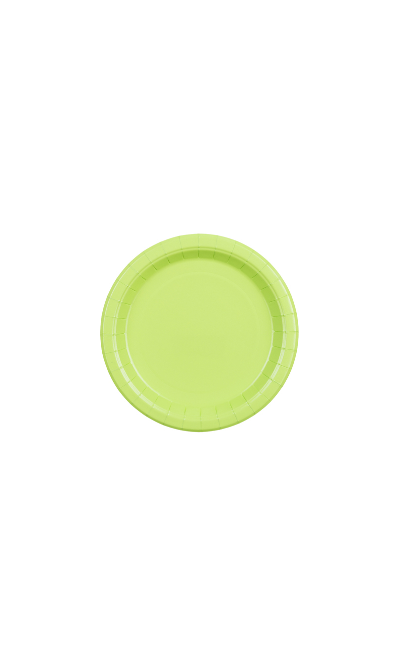 Paper Plates Light Green 18cm - 6pk