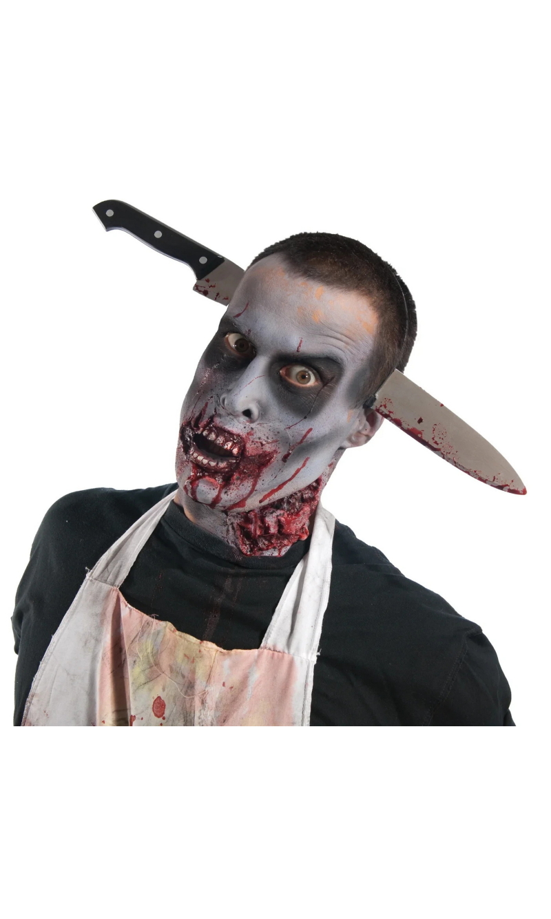Halloween Headband With Zombie Knife