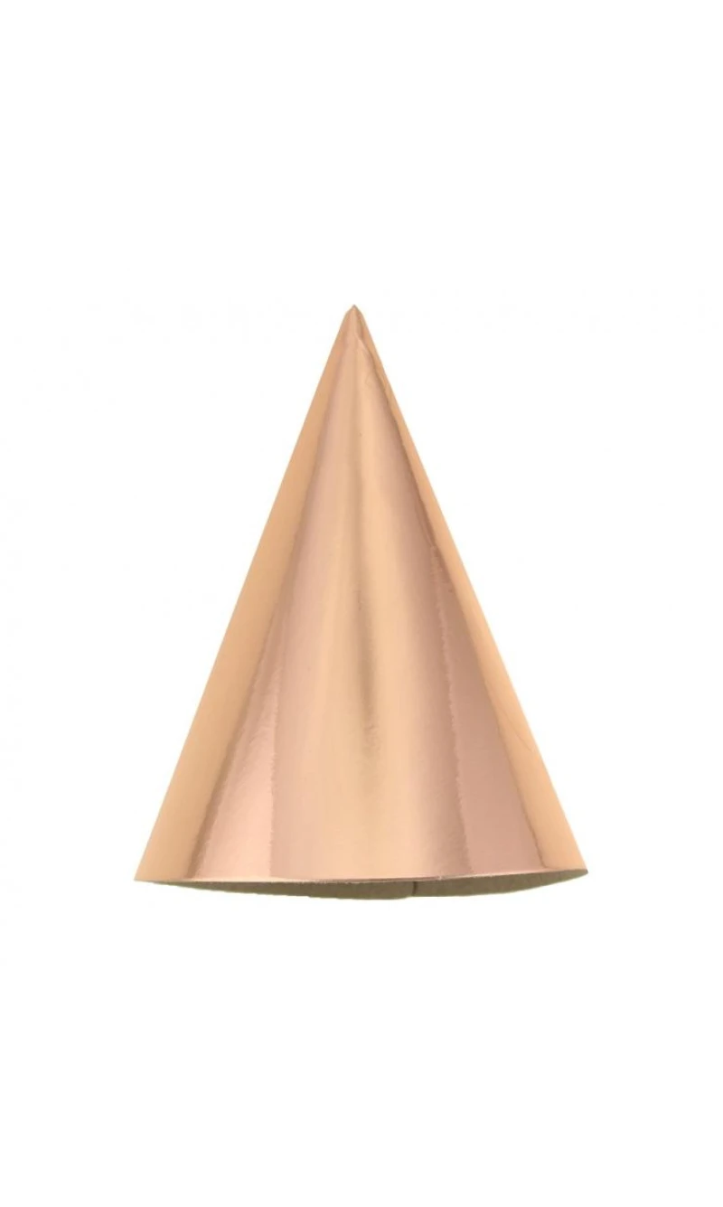 Party Hats B&C Metallic Rose Gold 5pcs