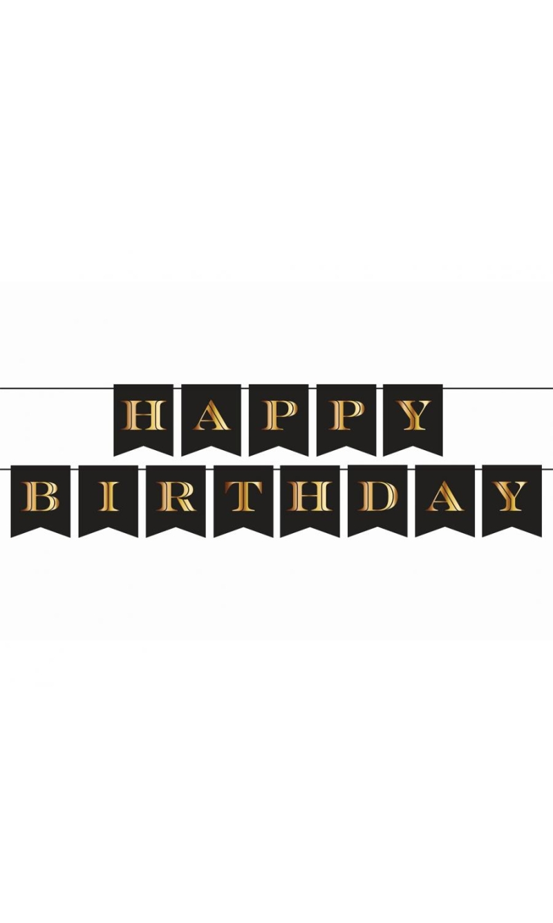 Paper Garland Happy Birthday Banner 250cm