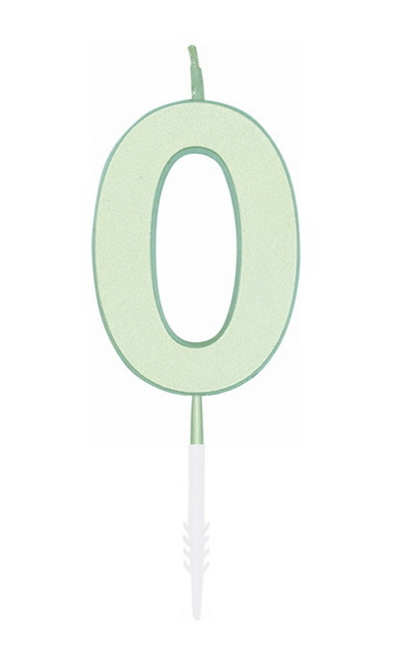 Cake Candle 4.5cm Pastel Mint No. 0