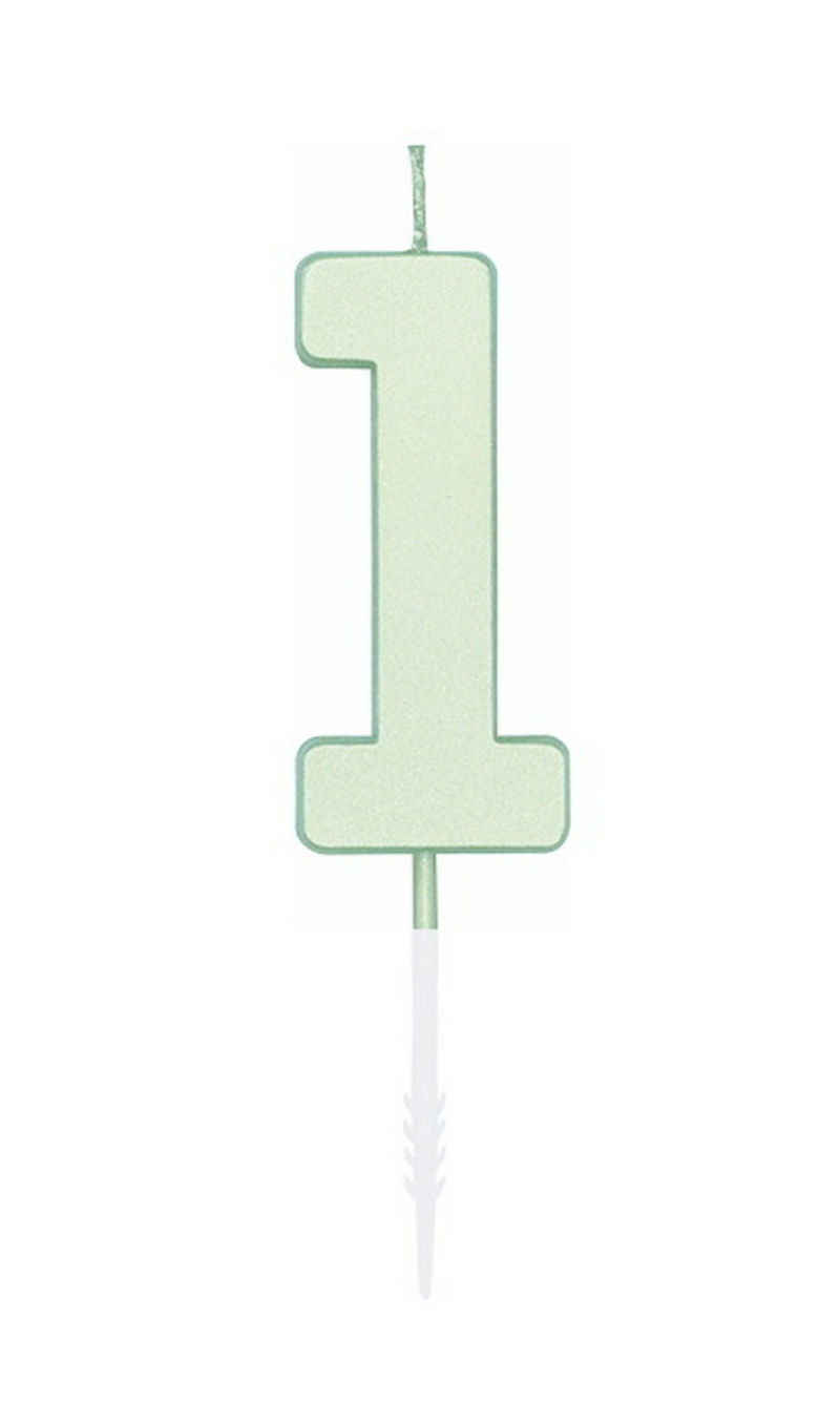 Cake Candle 4.5cm Pastel Mint No. 1