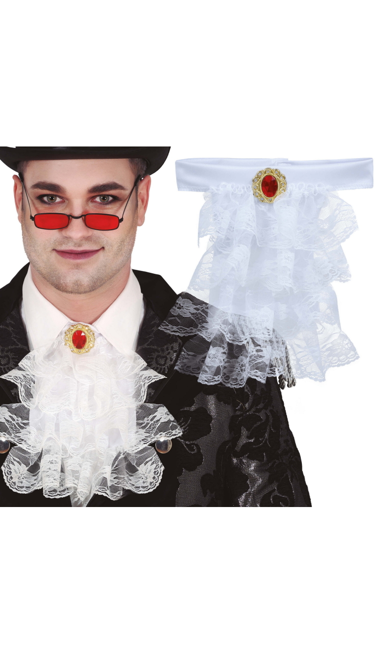 White Lace Jabot