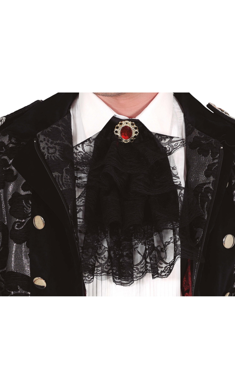 Black Lace Jabot