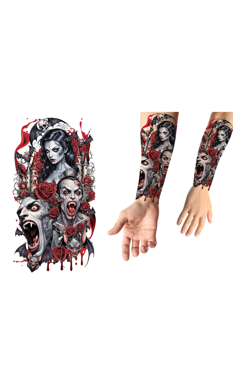 Halloween Vampire Tattoos 14x30cm