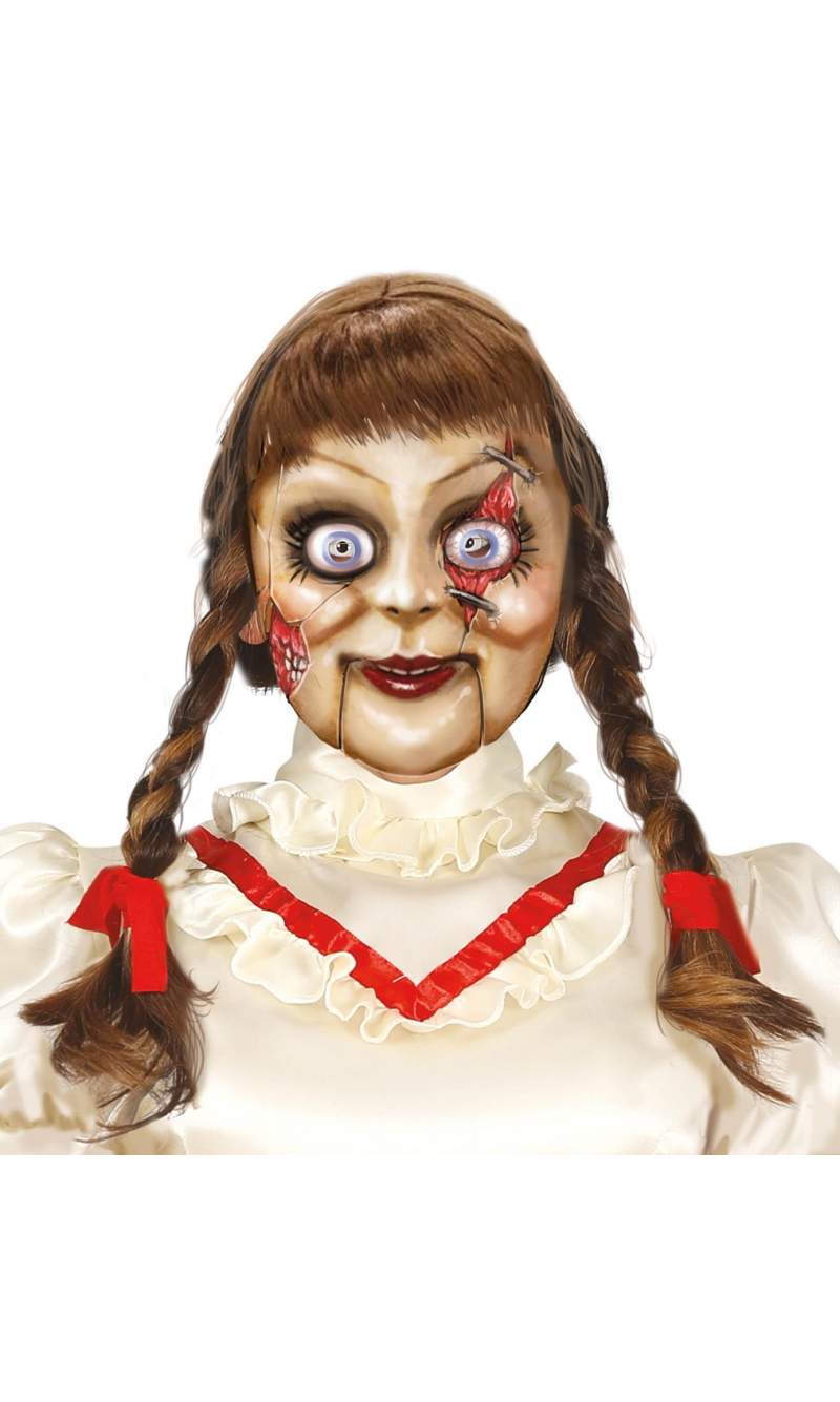 Killer Doll Latex Mask - Adult One Size